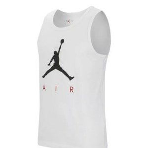 Nike Air Jordan White Tank Top Standard Fit